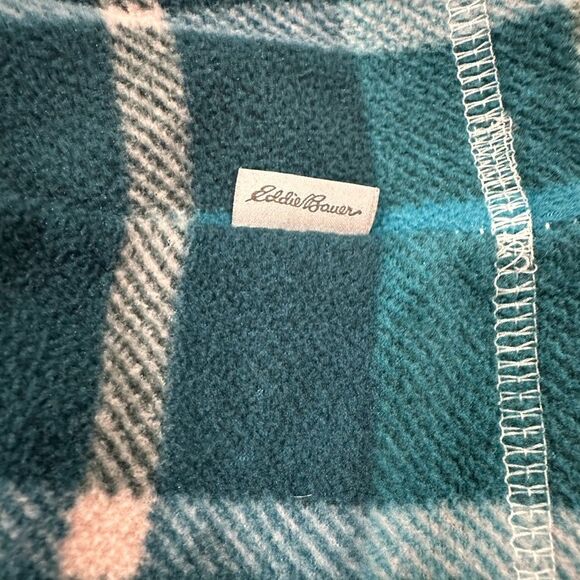 Eddie Bauer Plaid 1/4 Zip Fleece Pullover - Picture 5 of 5